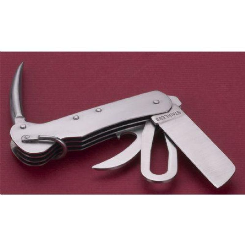 Riggekniv rustfritt stål m/6 funksjoner
